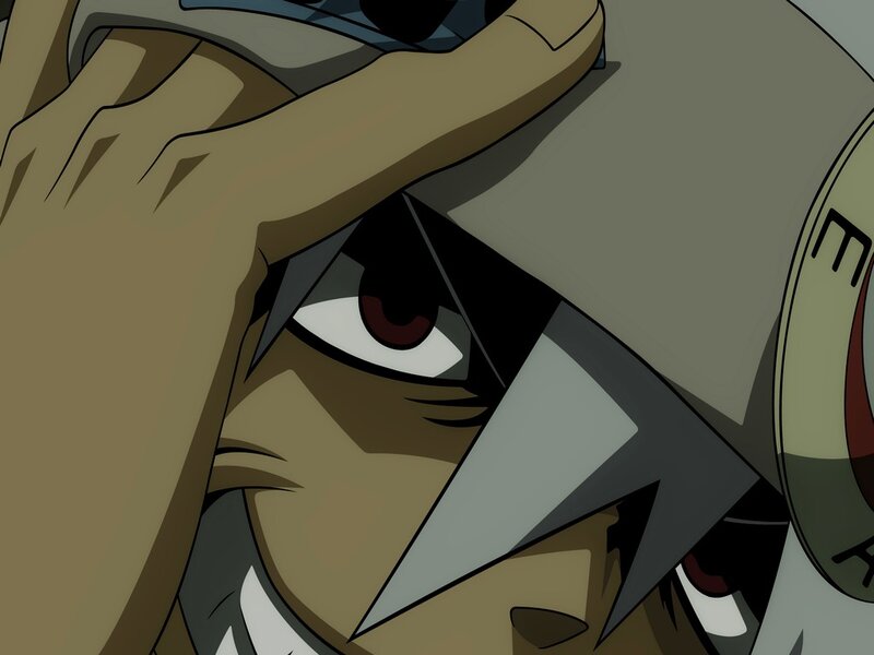 Close-up of Anime Character — Brown, Intense, Eye
