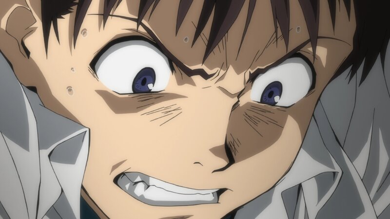 Close-up of Anime Character — Brown, Intense, Face