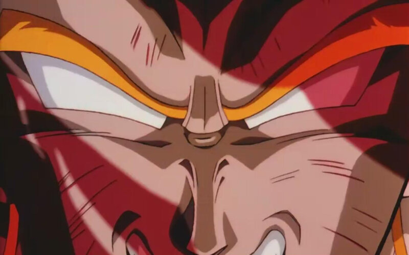 close-up of anime character face