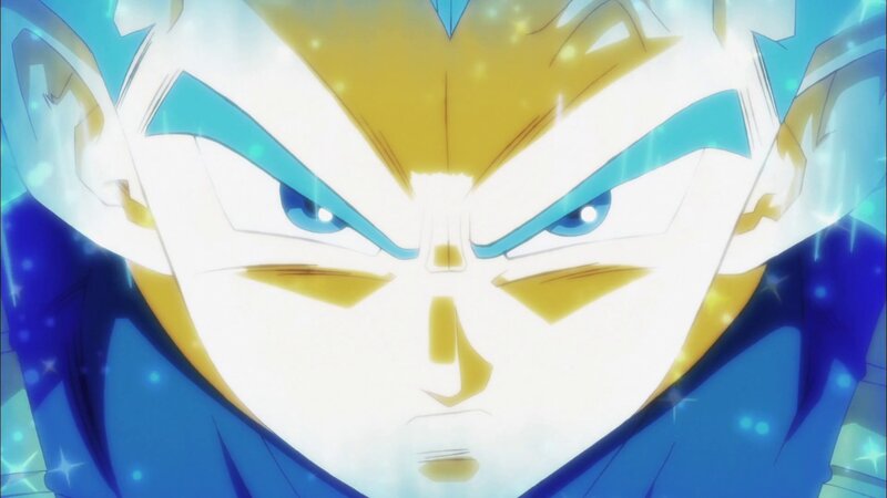 Close-up of Anime Character Face — Blue