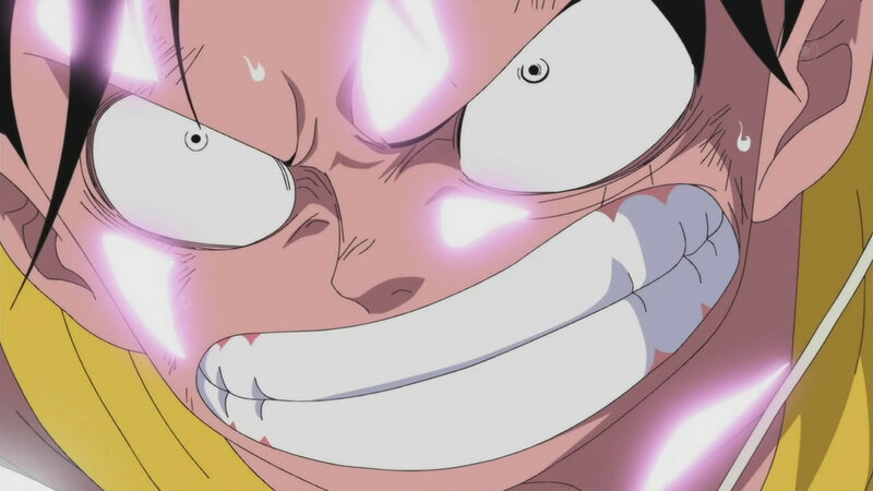 Close-up of Anime Character Face — Pink