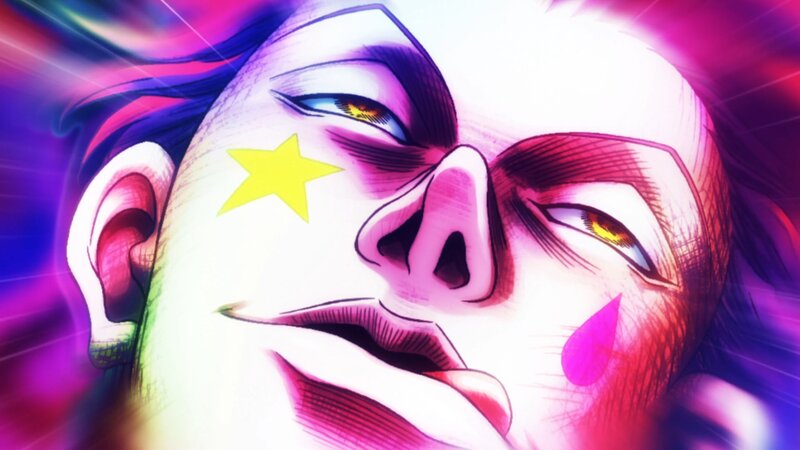 Close-up of Anime Character Face — Purple