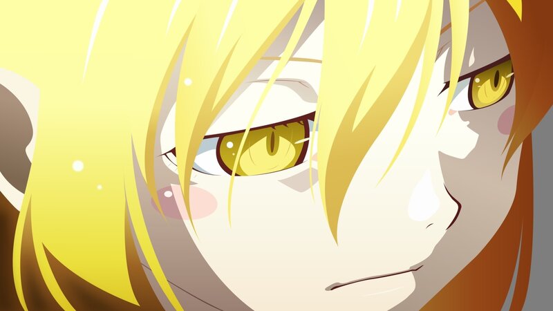 Close-up of Anime Character Face — Yellow
