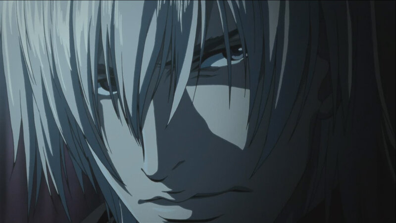 Close-up of Anime Character — Gray