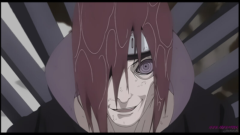 Close-up of Anime Character — Purple, Dramatic