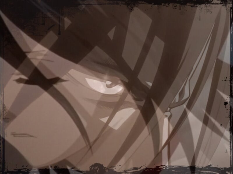 Close-up of Anime Character's Eye — Brown