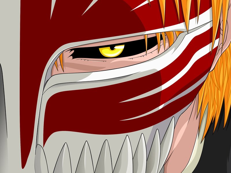close-up of anime character's face