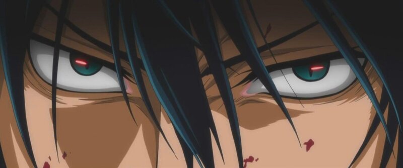 Close-up of Anime Character's Face — Brown