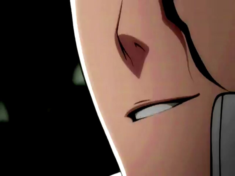 Close-up of Anime Character's Face — Pink