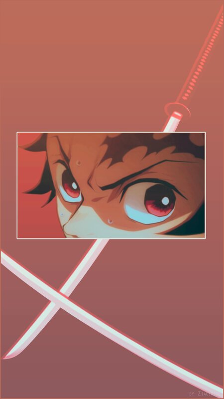 Close-up of Anime Character's Face — Red