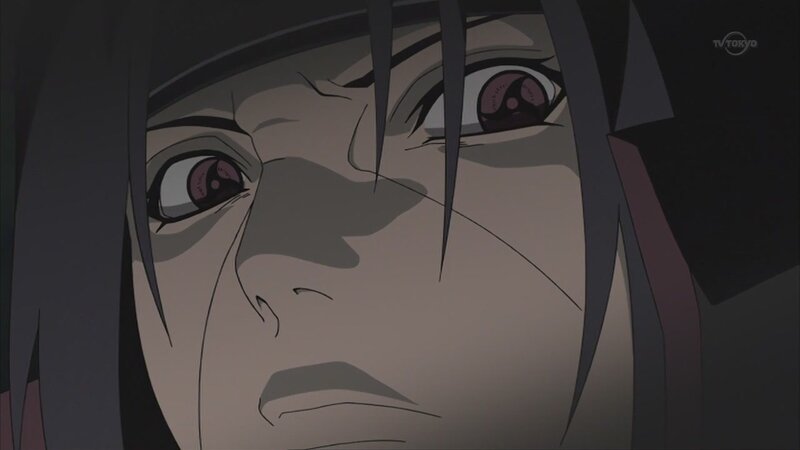 close-up of anime character's face