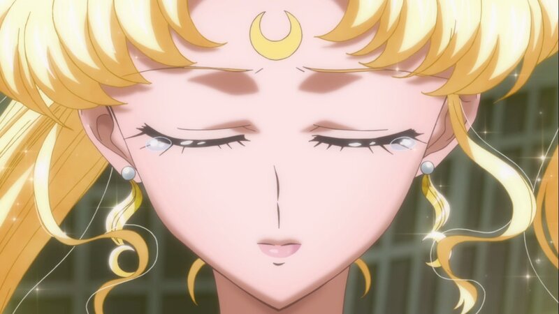 Close-up of Anime Character — Yellow, Dramatic, Eyes