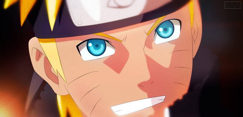 Close-up of Anime Character — Yellow, Dramatic, Face
