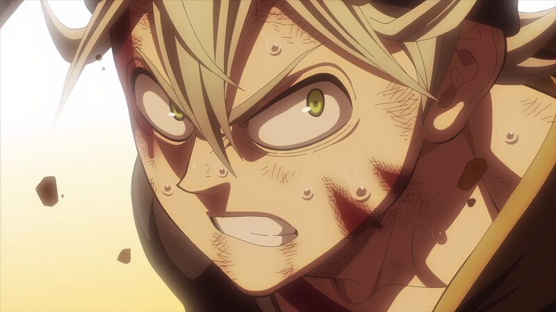 Close-up of Anime Character — Yellow, Intense, Green Eyes