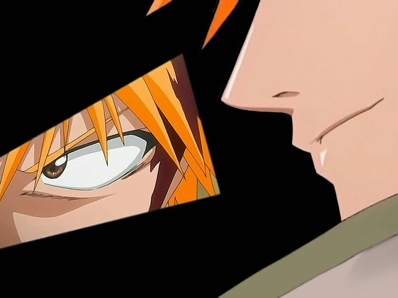 Close-up of Anime Characters — Black, Dramatic