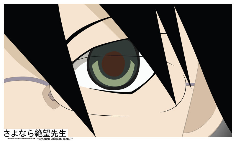 close-up of anime eye
