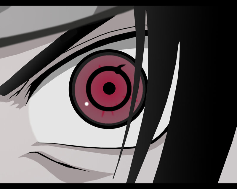 close-up of anime eye