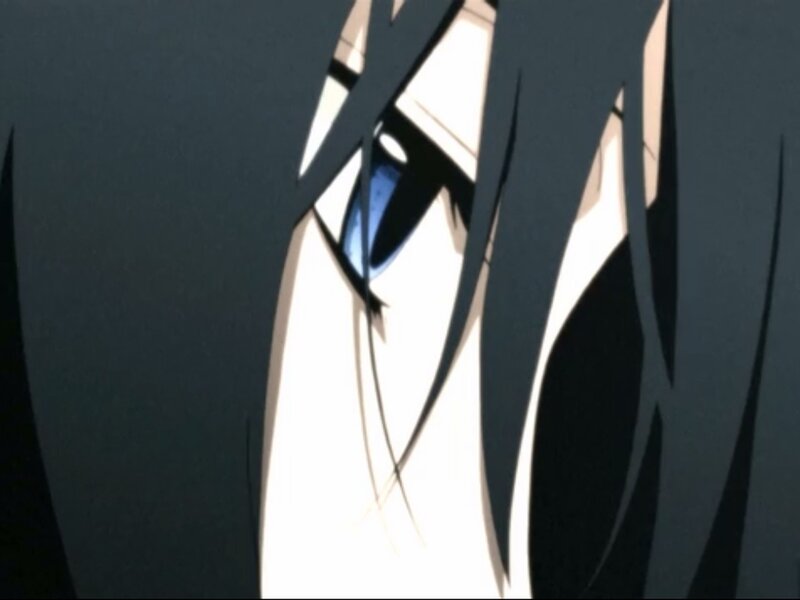 Close-up of Anime Eye — Black, Dramatic