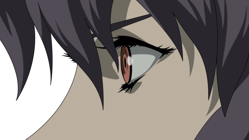 Close-up of Anime Eye — Gray, Dramatic