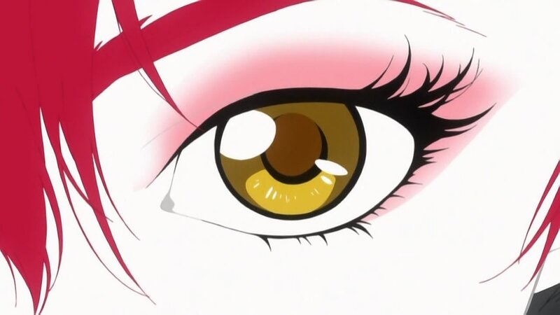 close-up of anime eye