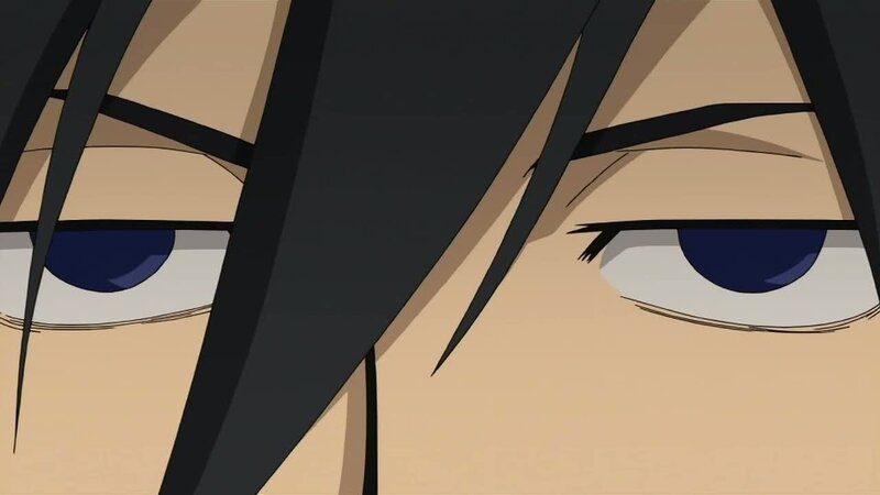 close-up of anime eyes