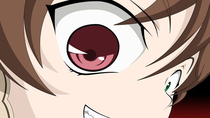 Close-up of Anime Eyes — Brown, Dramatic, Hair, Fangs