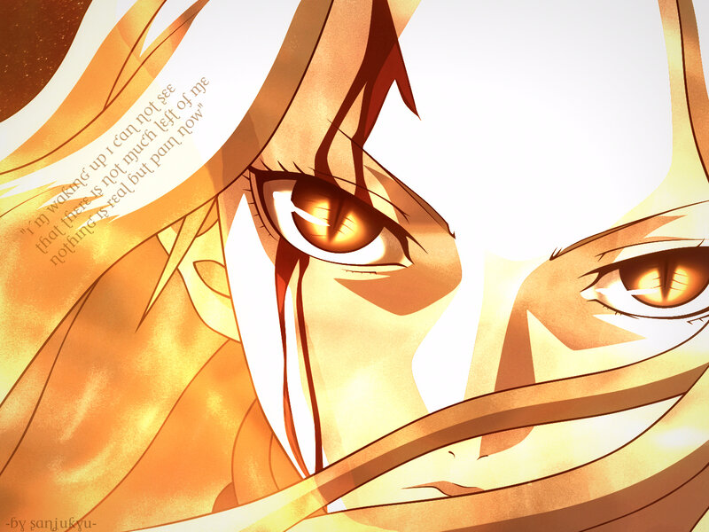 Close-up of Anime Eyes — Orange