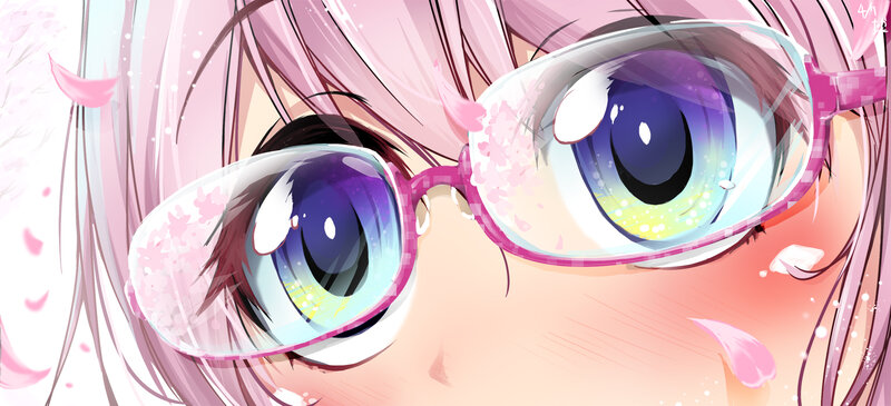 Close-up of Anime Girl's Eyes