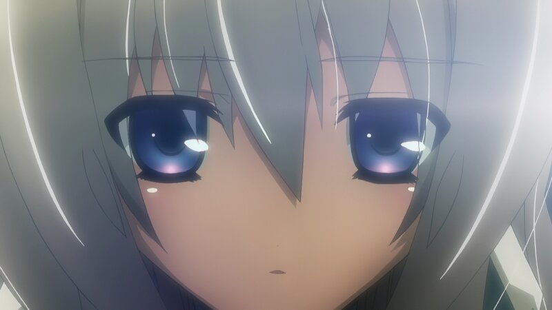 Close-up of Anime Girl's Face — Gray