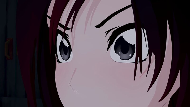 Close-up of Anime Girl's Face — Pink, Intense