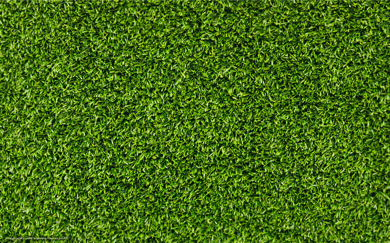 close-up of artificial grass