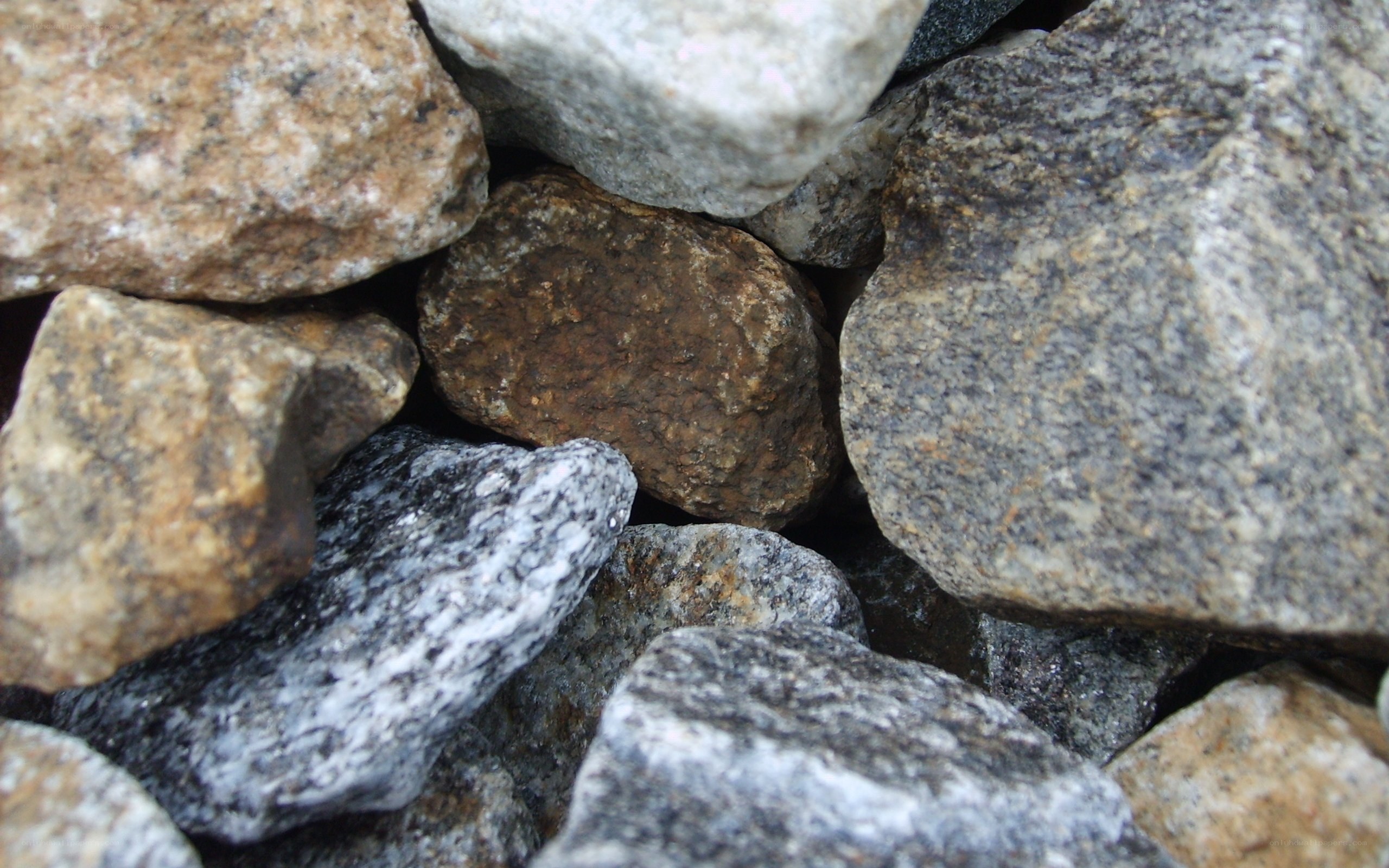 close-up of assorted rocks