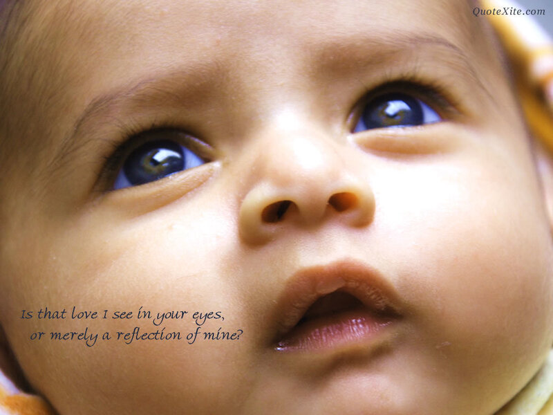Close-up of Baby's Face — Brown