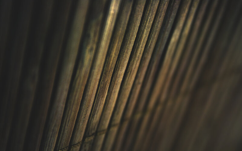Close-up of Bamboo Strips
