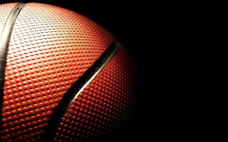 Close-up of Basketball — Brown, Dramatic, Photograph, Black Lines