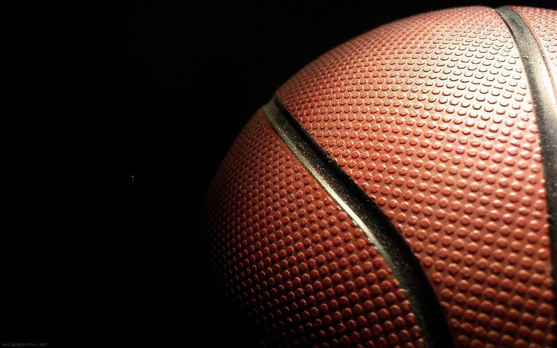 Close-up of Basketball — Brown, Dramatic