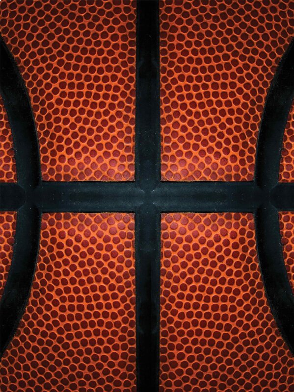 Close-up of Basketball Surface