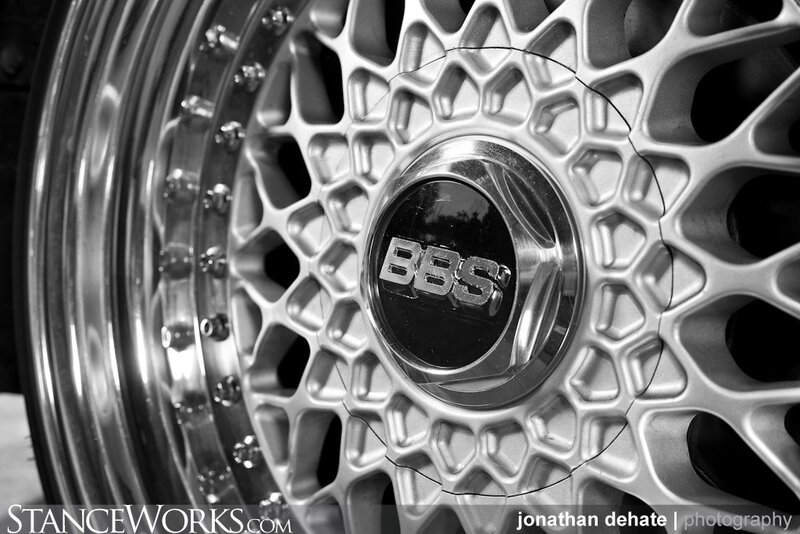 close-up of BBS wheel