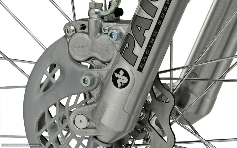 close-up of bicycle brake system