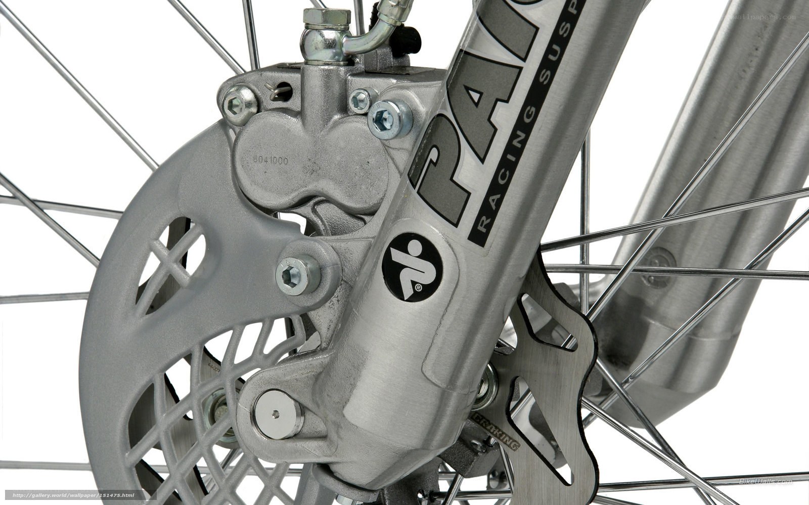 close-up of bicycle brake system