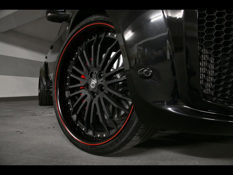close-up of black car wheel