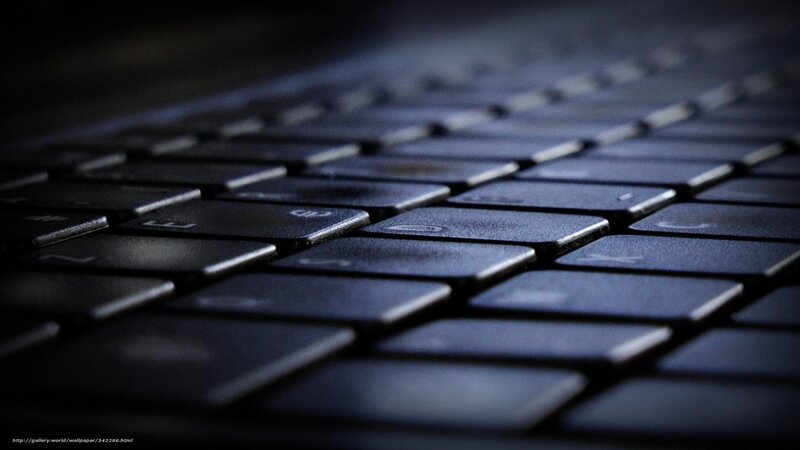 Close-up of Black Keyboard — Dramatic