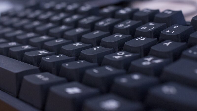 Close-up of Black Keyboard — Neutral, Photograph, Keys