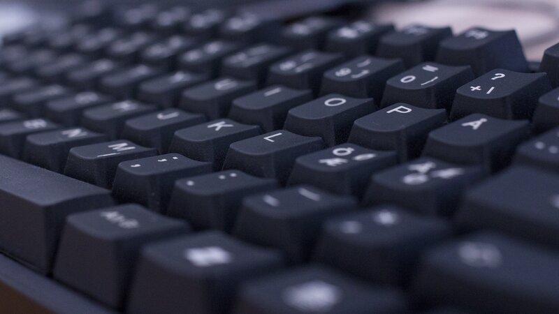Close-up of Black Keyboard — Neutral
