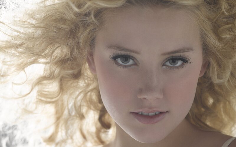 close-up of blonde woman