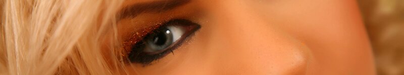 Close-up of Blue Eye — Brown, Dramatic