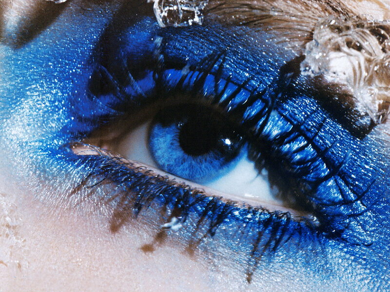 Close-up of Blue Eye — Dramatic, Photograph