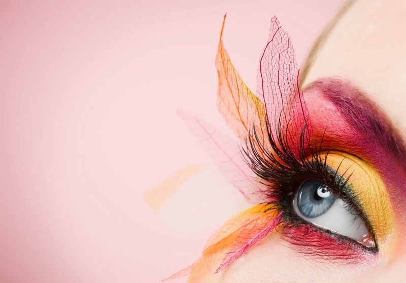 Close-up of Blue Eye — Pink