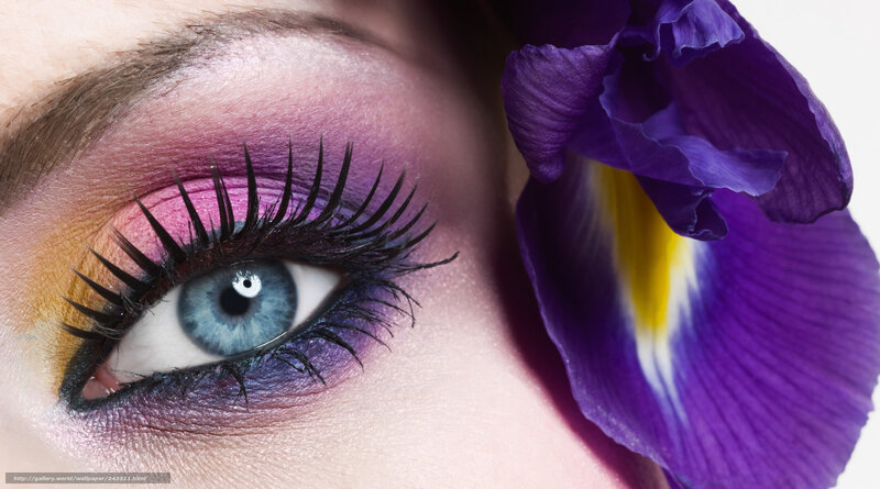 Close-up of Blue Eye — Purple, Dramatic, Photograph, Iris Flower