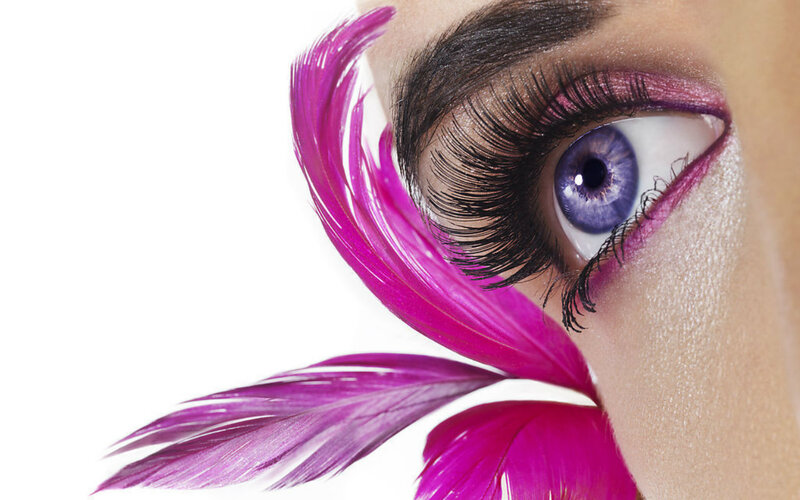 Close-up of Blue Eye — Purple, Dramatic, Photograph